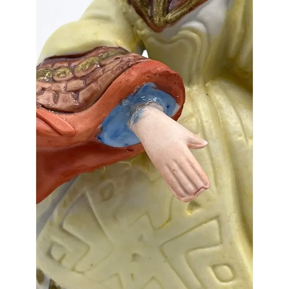 Vintage MSR Imports Asian Dancer Rotating Music Box Figurine Works AS IS